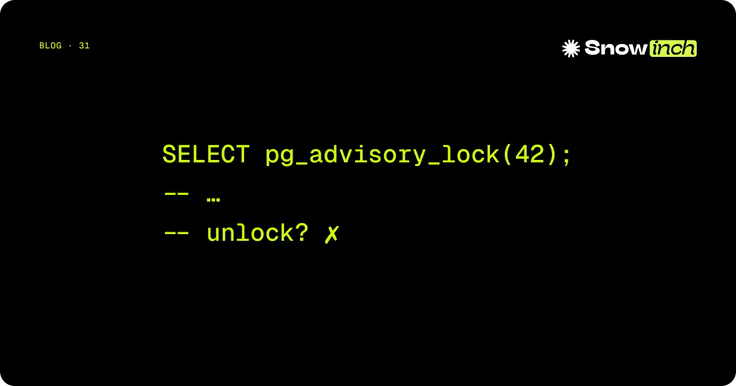 Copertina dell’articolo «Advisory lock e pool di connessioni: il leak silenzioso e come evitarlo»