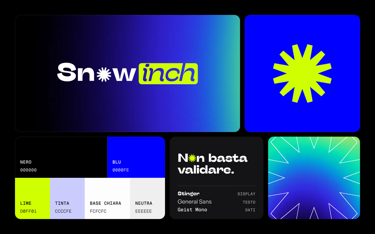 El Brand V4 de Snowinch: logo, símbolo, aurora y tipografías